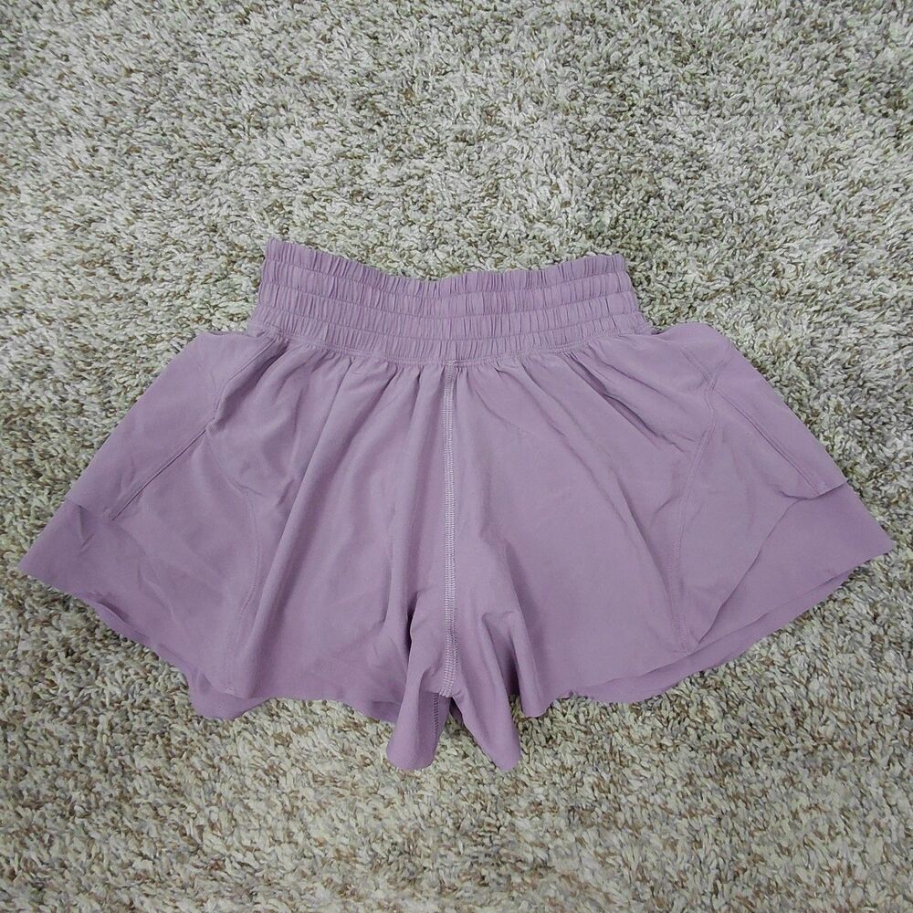 Lululemon Shake It Out High Rise Running Short 2.5” Size XXXS Lavender Lux Lined